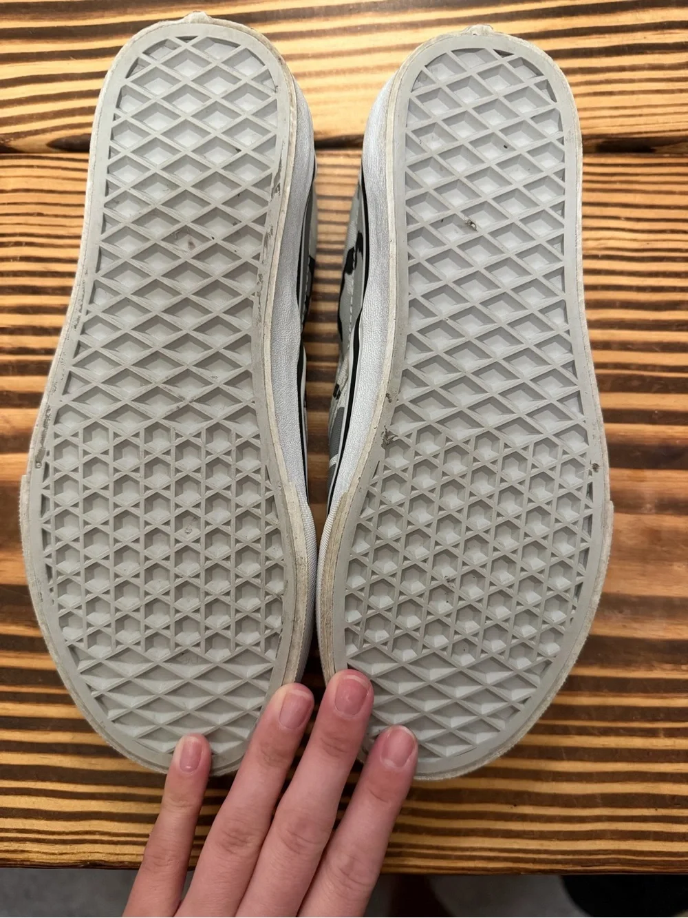 Vans Slip-On Sneakers — Gray Black Camo
